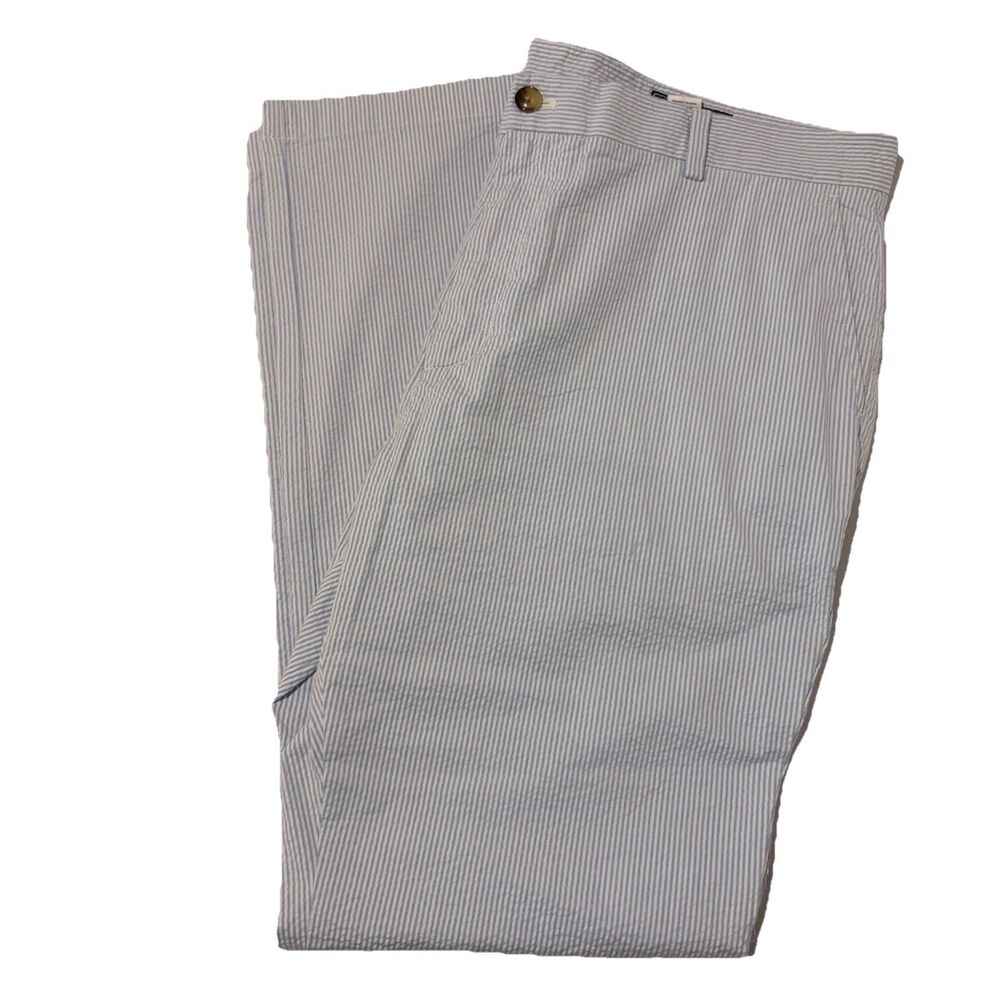 Vineyard Vines Blue White Seersucker Breaker Pant 40 x 32 Men’s Unworn No Tags